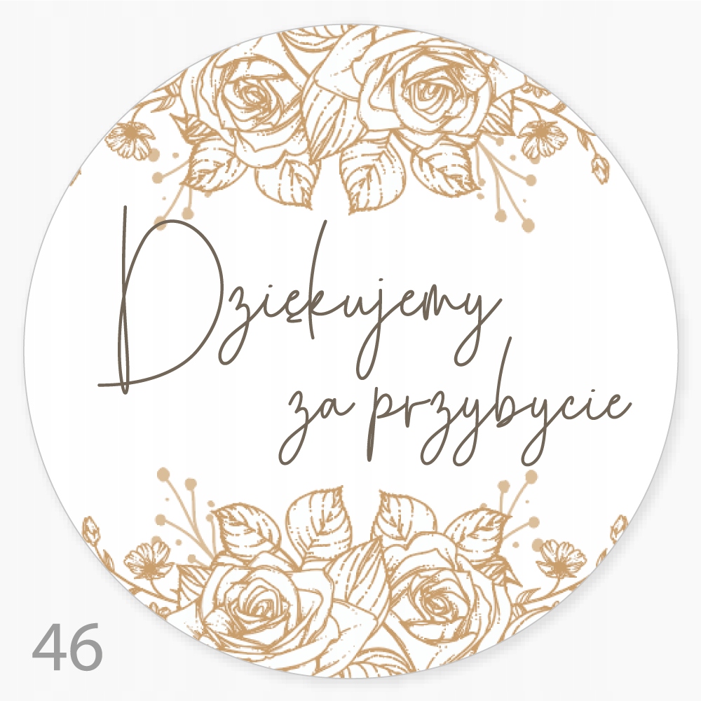 

Naklejki Dziękujemy Za Przybycie kwiaciarnia 48szt