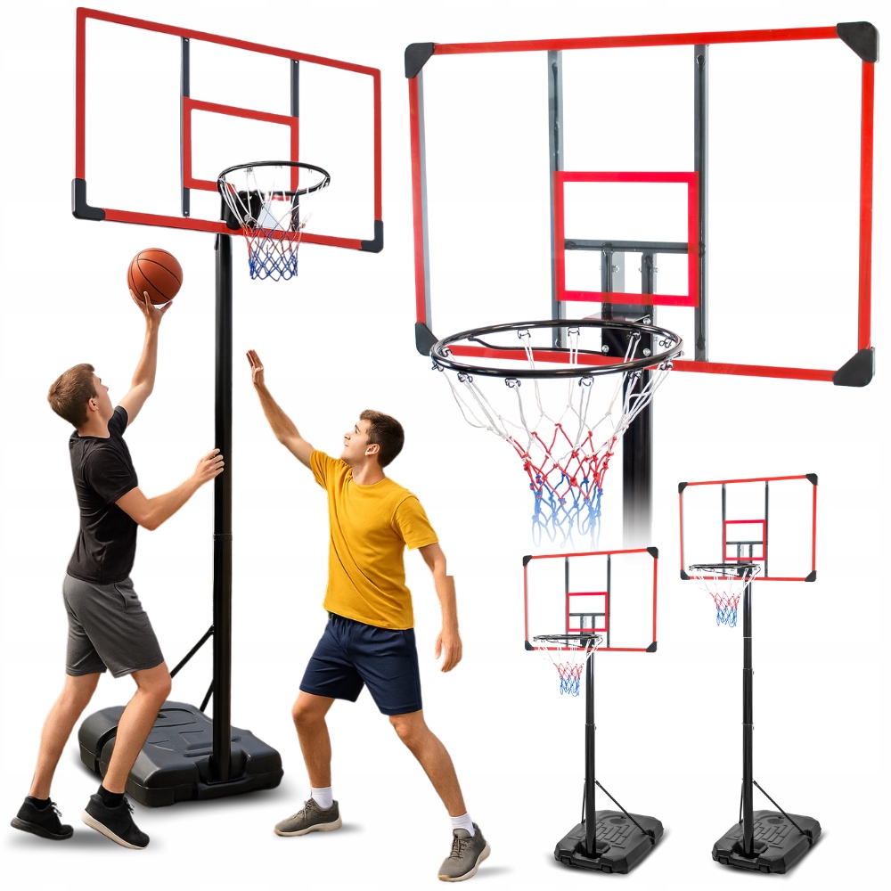 Wolnostojący kosz do koszykówki tablica zewnętrzny regulacja wysokości