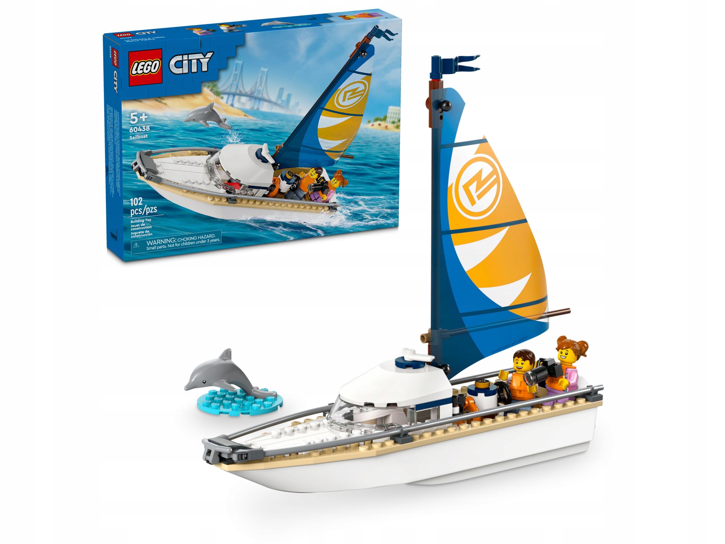 Lego 60438 City Plachetnice Originální Stavebnice sada jako dárek Loď