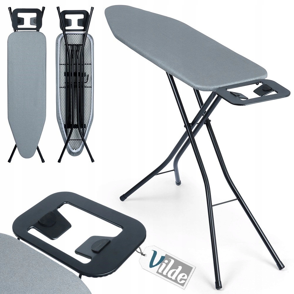 Levně žehlicí prkno Šedá Pevná a nastavitelná Vilde 130 x 34 x 87,5 cm