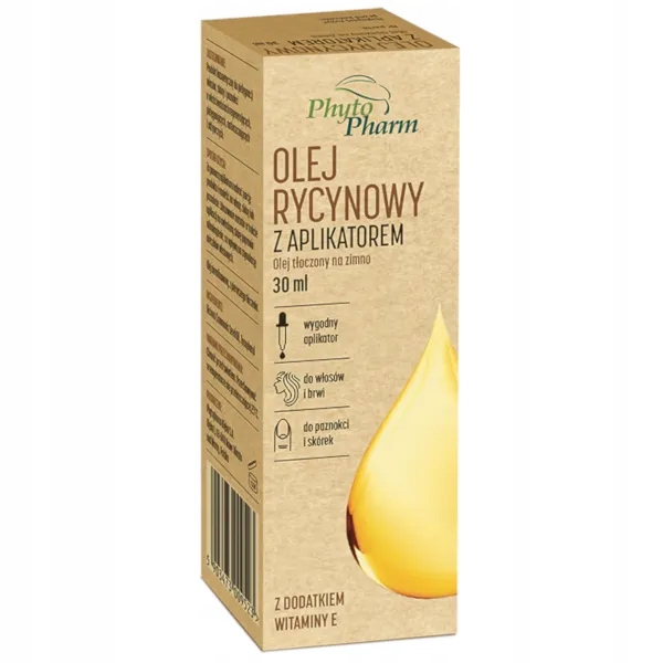 

Olej rycynowy z witaminą E z aplikatorem, 30 ml