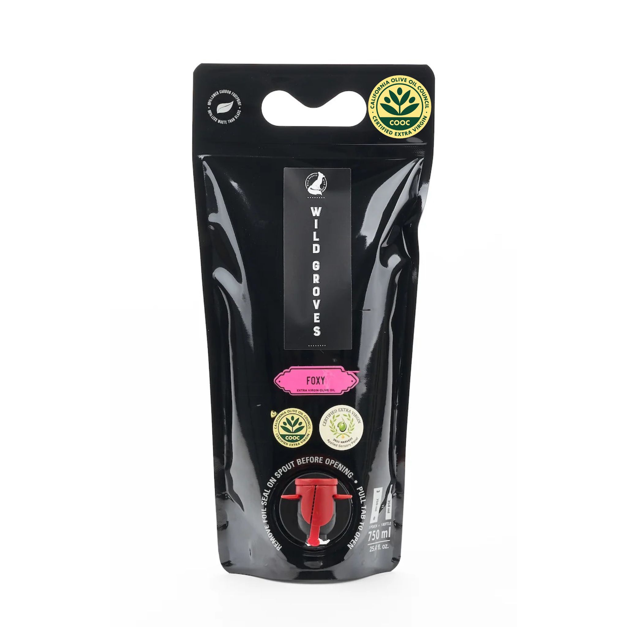 Wild Groves extra panenský olej Foxy C.o.o.c. Kalifornie (usa) 750 ml