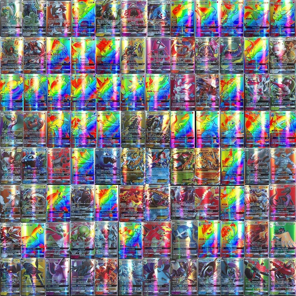 

Karty Pokemon Tęczowe Kolekcjonerskie Zestaw x200