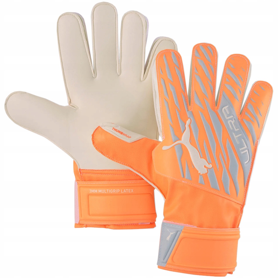 10,5 Brankářské rukavice Puma Ultra Protect 3 Rc oranžovo-šedé 41793