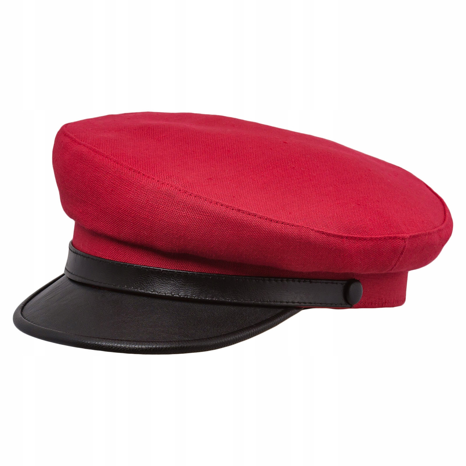 

Letnia Lniana Czapka z Daszkiem Maciejówka 59 cm
