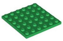 

Lego Płytka 6x6 Zielona/Green (3958/4112519) 1szt