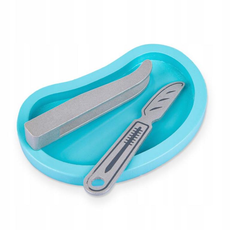 ZESTAW LEKARZA DLA DZIECI WALIZKA APTECZKA PIELĘGNIARKA MAŁY DOKTOR Materiał drewno papier plastik