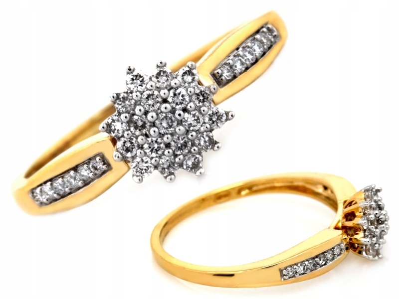 Elegantní prstýnek 585 14 kt s brilianty 0.25 ct 2.18 g jako dárek