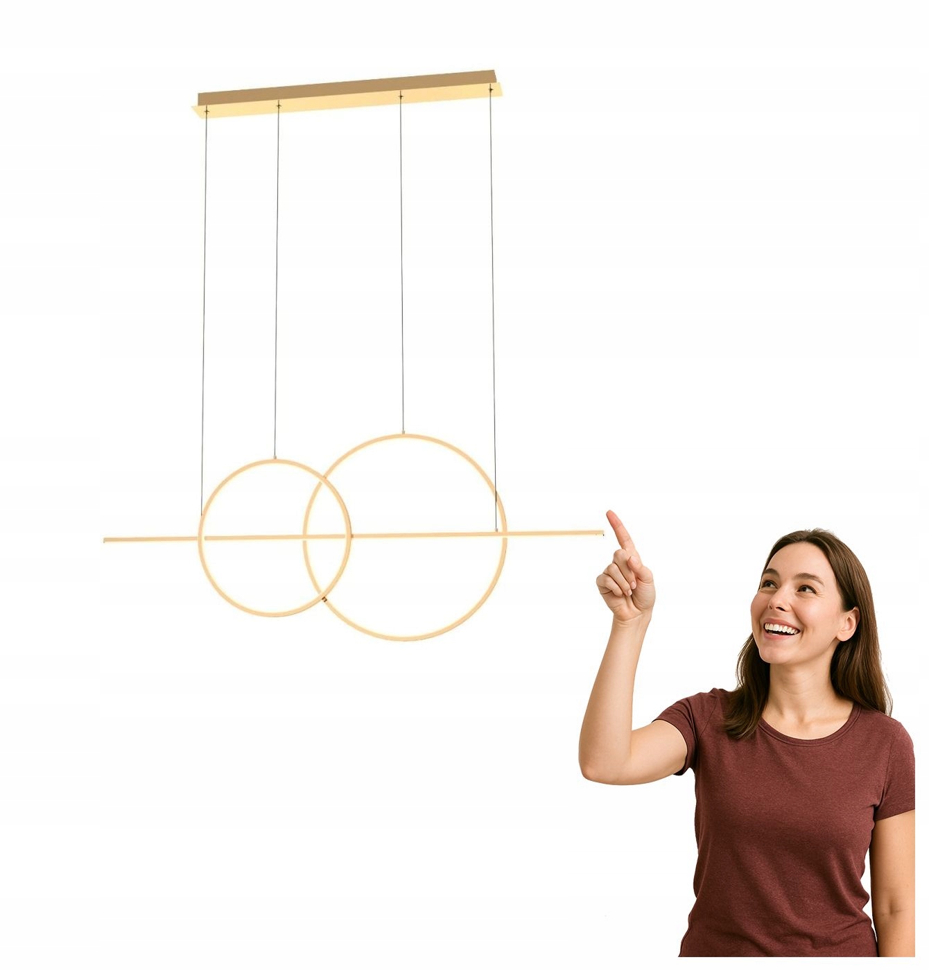 Závěsná Led lampa 34W Cholet MD7358-2A-3GT Zuma Line