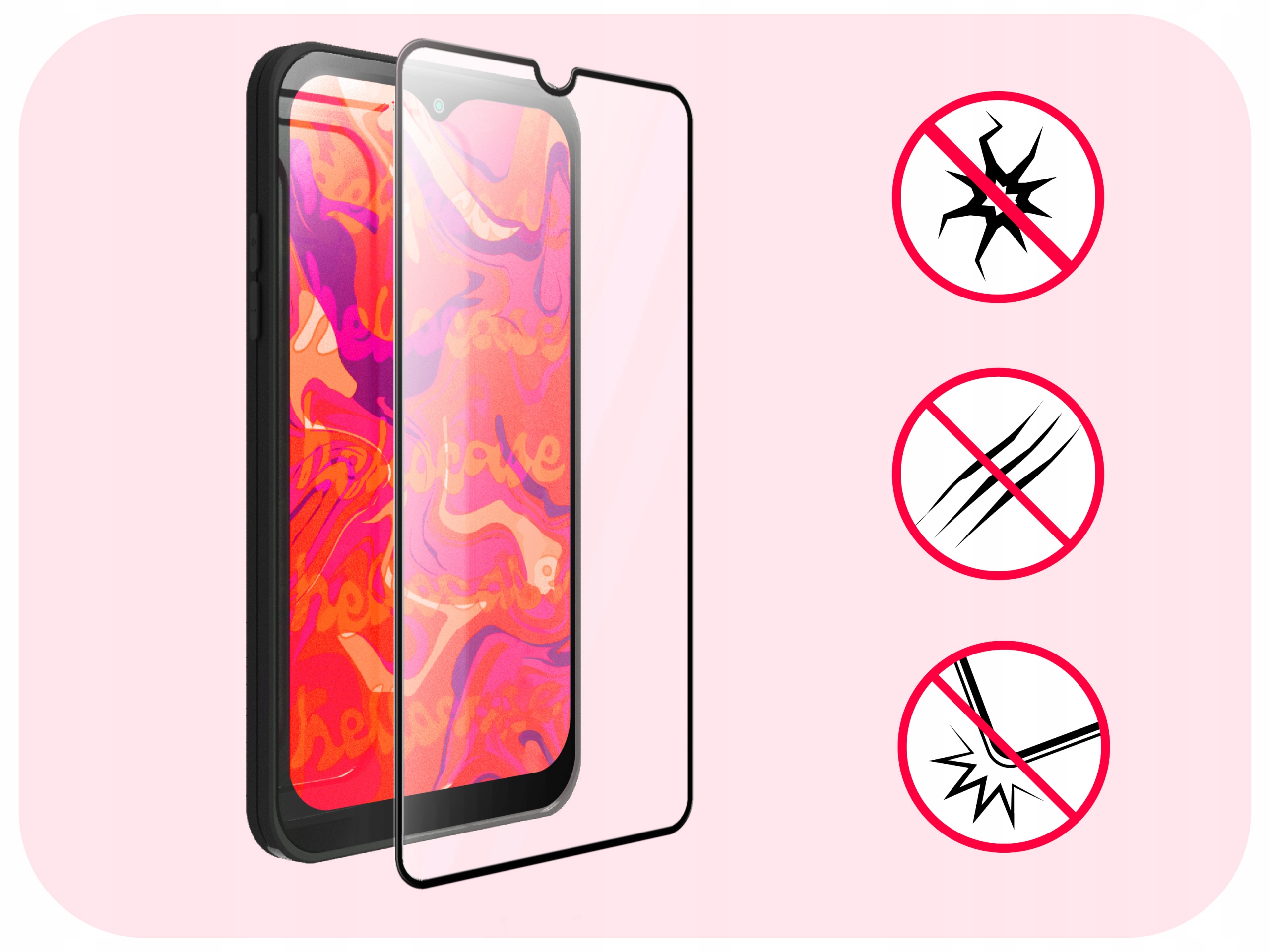 2-pak Szkło Hartowane do Samsung Galaxy M13 Ochronne Pełne Na cały ekran Producent Hello Case