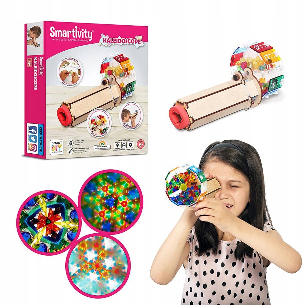 KALEJDOSKOP - MECHANICZNE PUZZLE 3D SMARTIVITY Z ILUZJAMI ŚWIATŁA