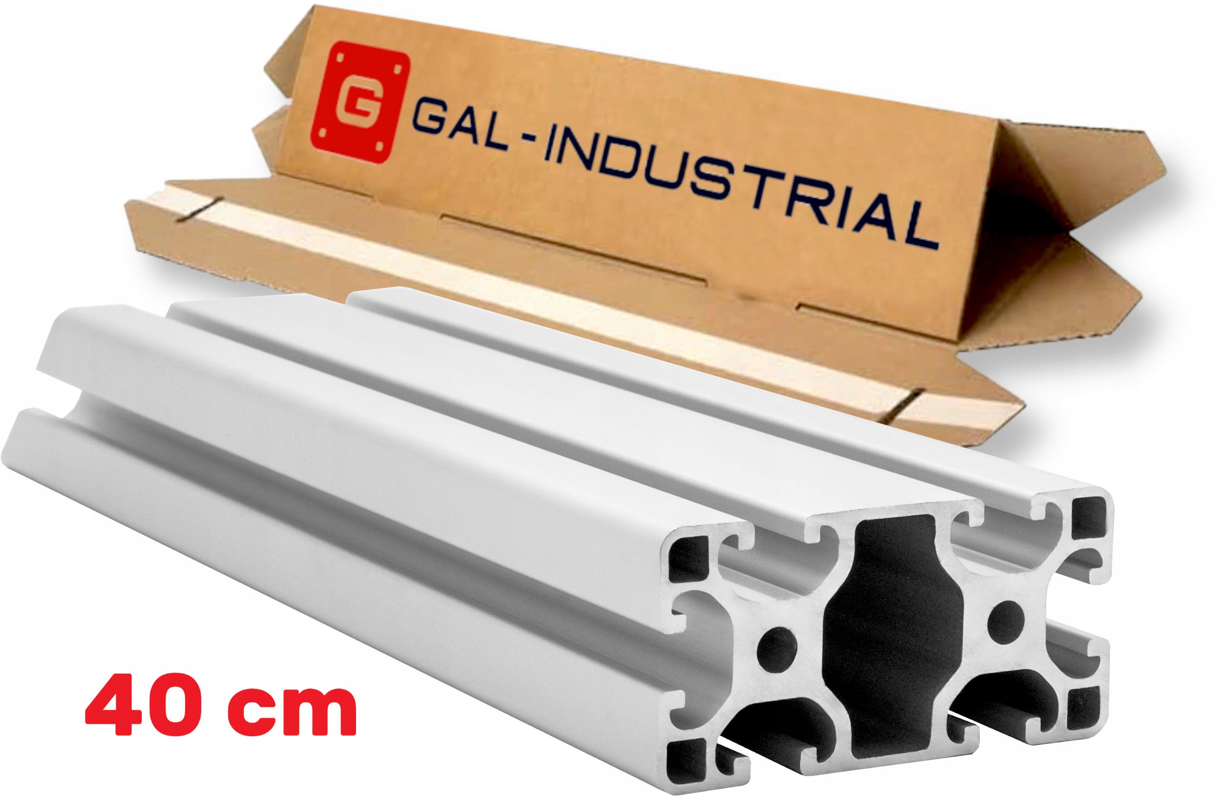 Aluminiový Konstrukční Profil 40x80 [8] R 40 cm Řezání na míru