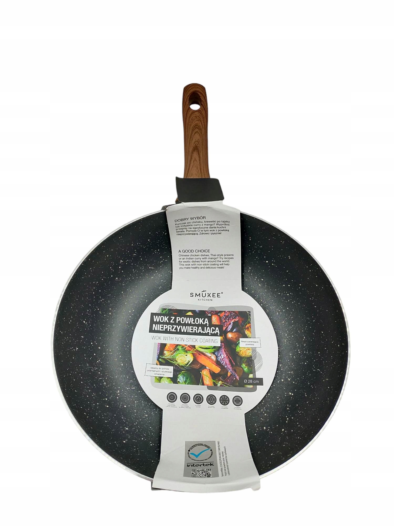 

Wok z powłoką nieprzywierającą Smukee 28 cm