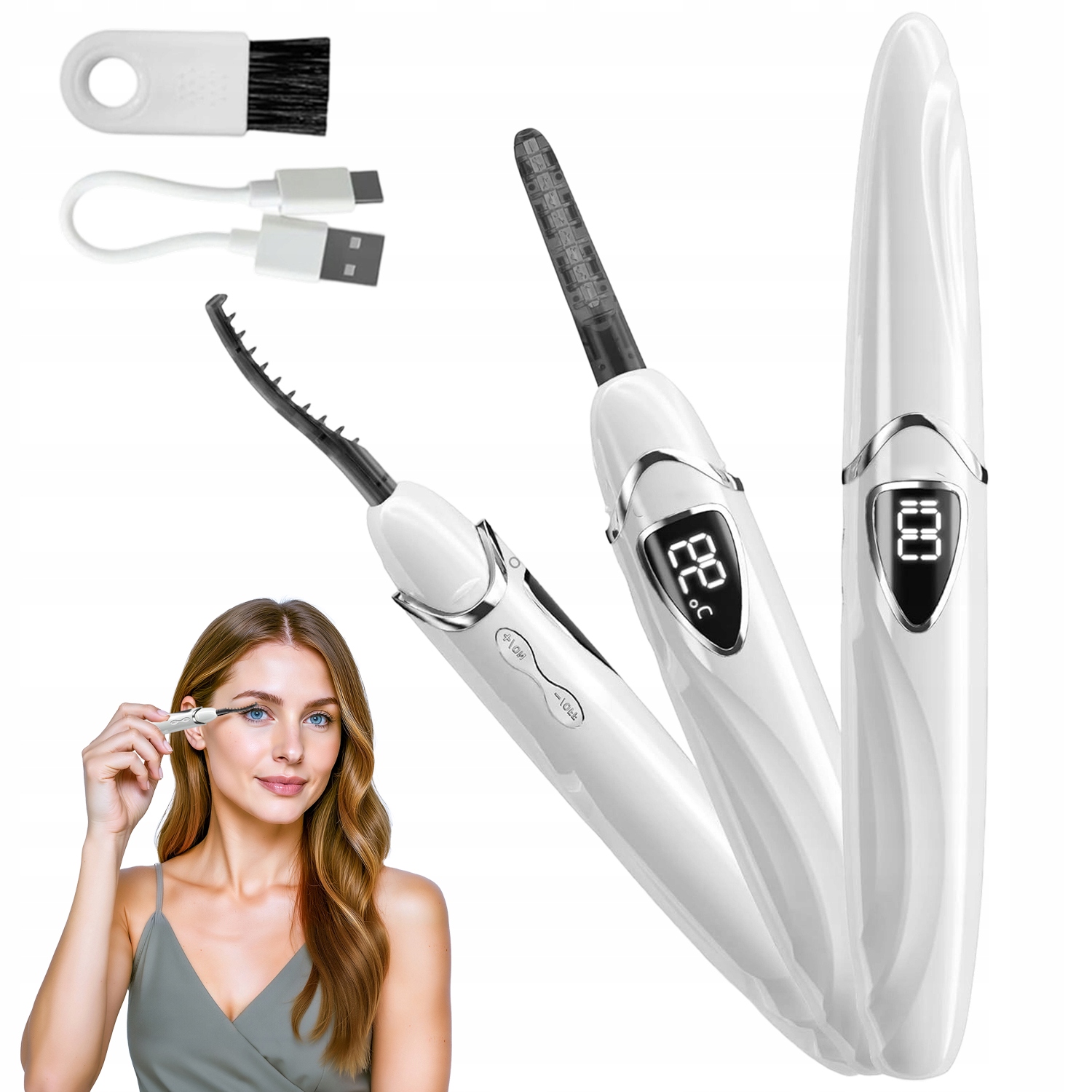 Elektrická Řasenka S Led Displejem 400 Mah Typ C