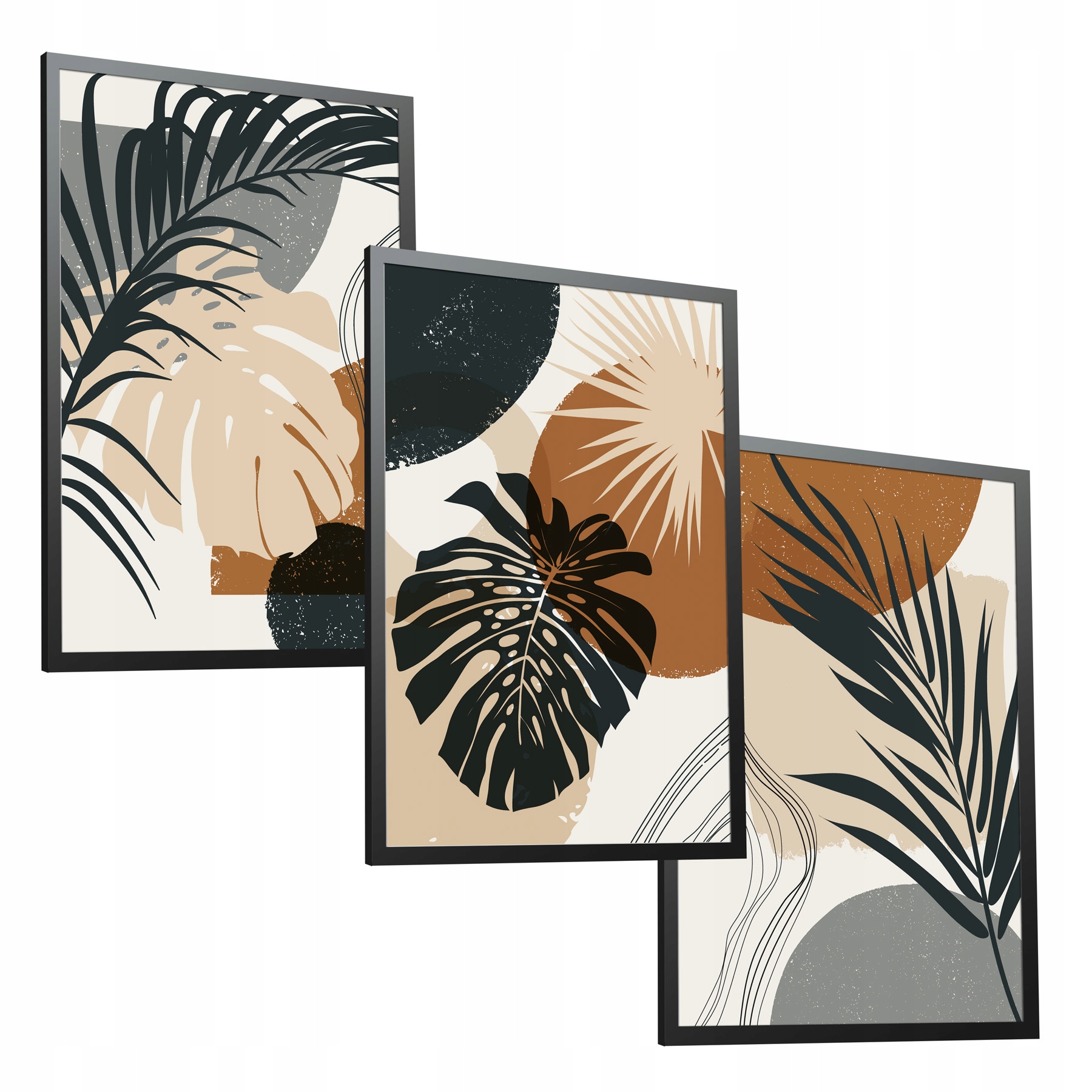 

Nowoczesne zestaw 3 plakaty 50x70 Monstera