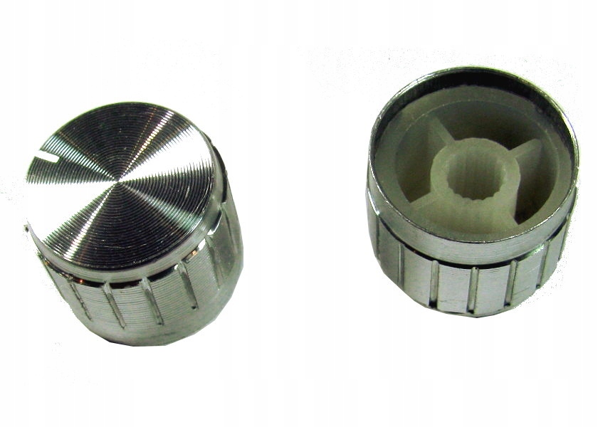

Gałka potencjometru GSL20 20mm srebrna