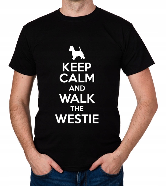 

koszulka Keep Calm And Walk The Westie prezent