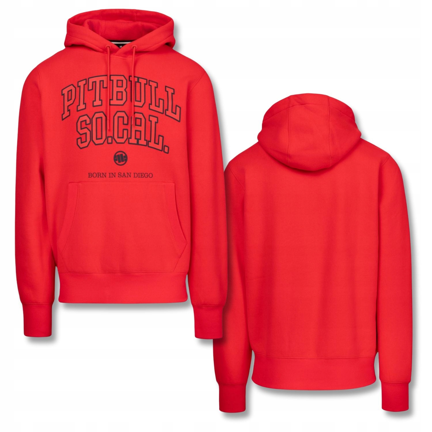 Pánská mikina mikina s kapucí Pitbull So Cal, rovný Střih ležérní a pohodlná
