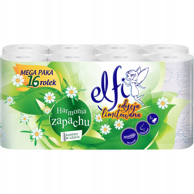 

Elfi Fantasy Rumiankowy Papier Toaletowy 16 Rolek