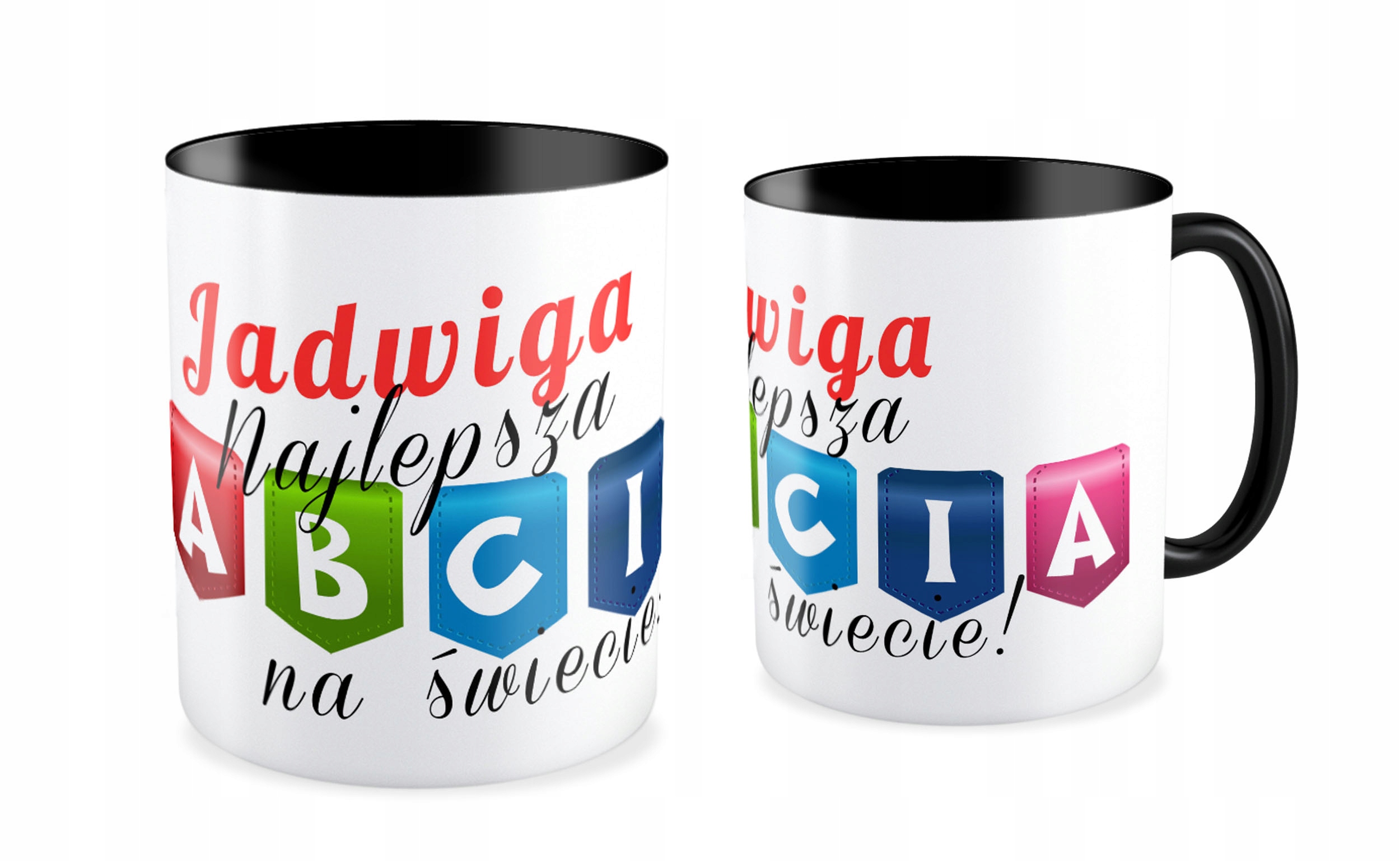 

Kubek czarny Dzień Babci Galeria Wzorów + Imię