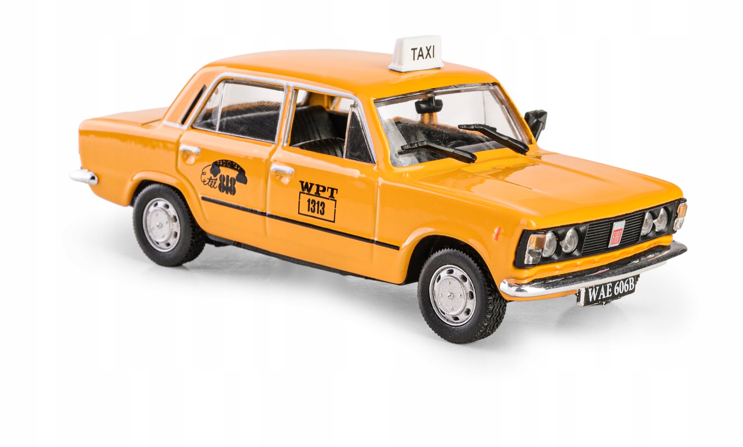 FIAT 125P ZMIENNICY KOLEKCJA PRL MODEL POJAZDU 1:43 ŻÓŁTA TAXI AUTO DAFFI Rodzaj pojazdu samochód osobowy