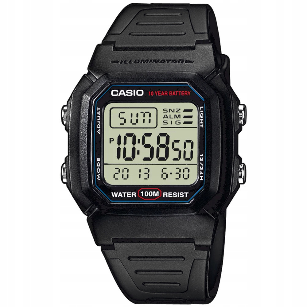 Pánské Hodinky Casio W-800H-1AVES s černým řemínkem
