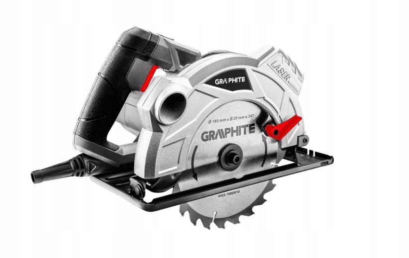 Kotoučová Pila 1500 W 185 * 20 MM, Laser, Hloubka Řezu 65 MM