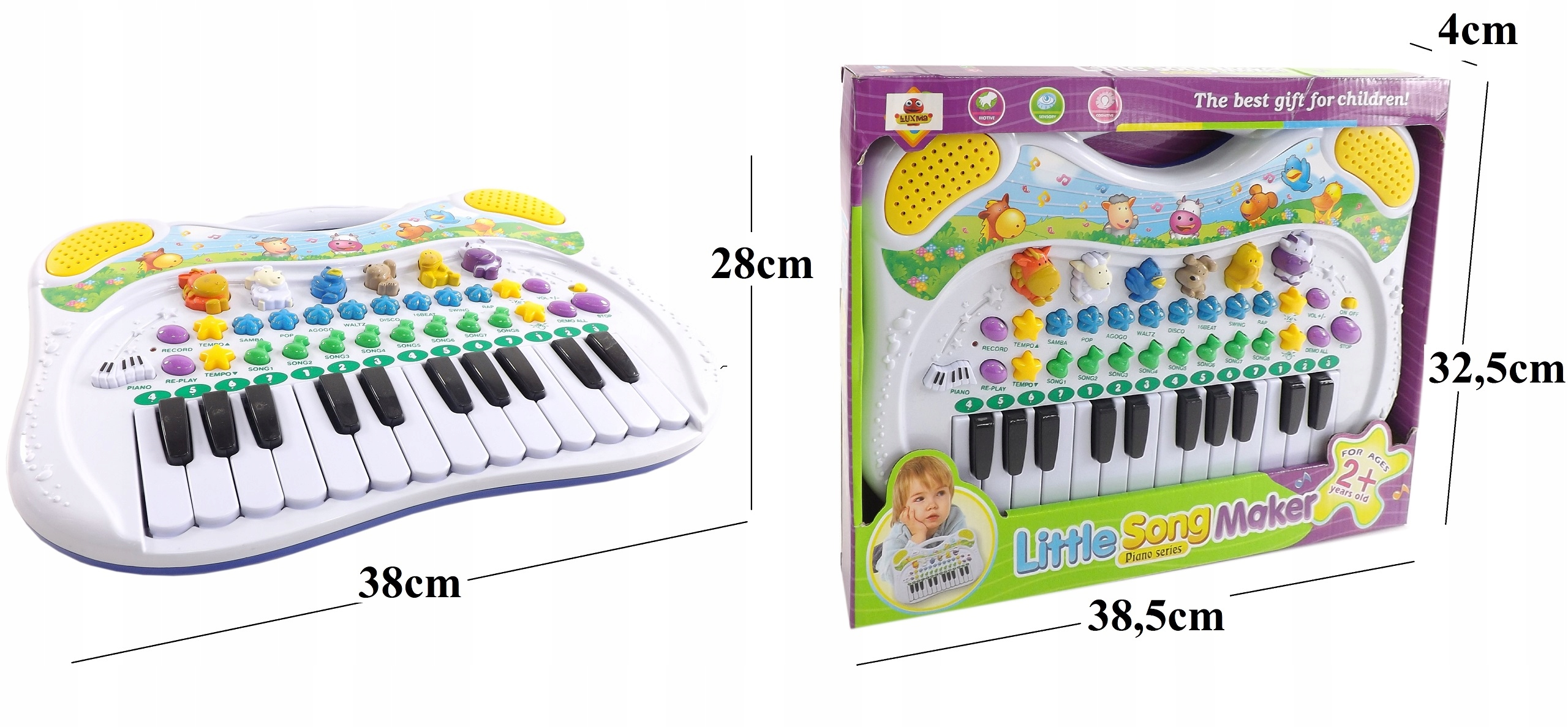 ORGANKI PIANINKO FARMA ZWIERZ NAGRYW farma 8843 Waga (z opakowaniem) 0.7 kg