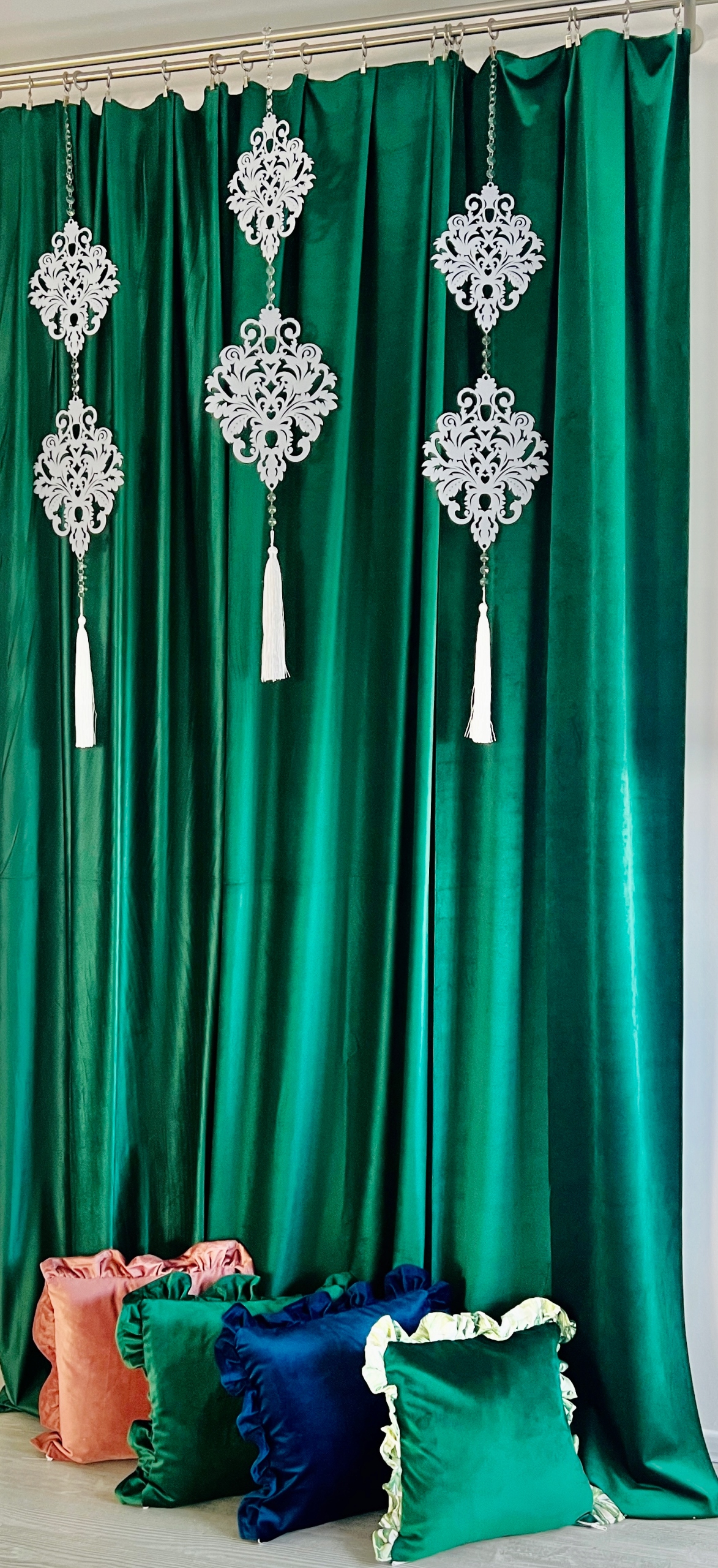 AŻUR GIRLANDA DEKORACJA WNĘTRZ DEKOR OZDOBA OKNA ZAWIESZKA DO FIRAN 110 Rodzaj zawieszki