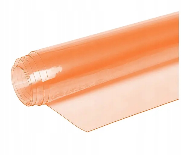 Fólie Transparentní 0,5mm Pvc Pomeranč 1,4m2