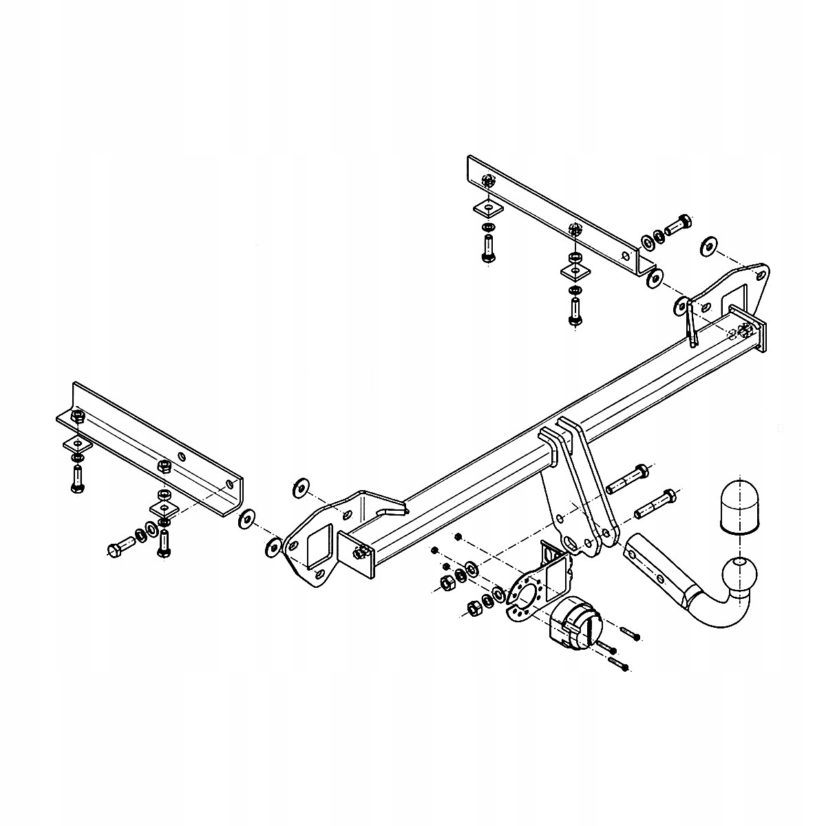 Hak holowniczy Subaru Impreza III 3 GH Hatchback 07-12 13 PIN GRATIS Nowy Producent Steinhof