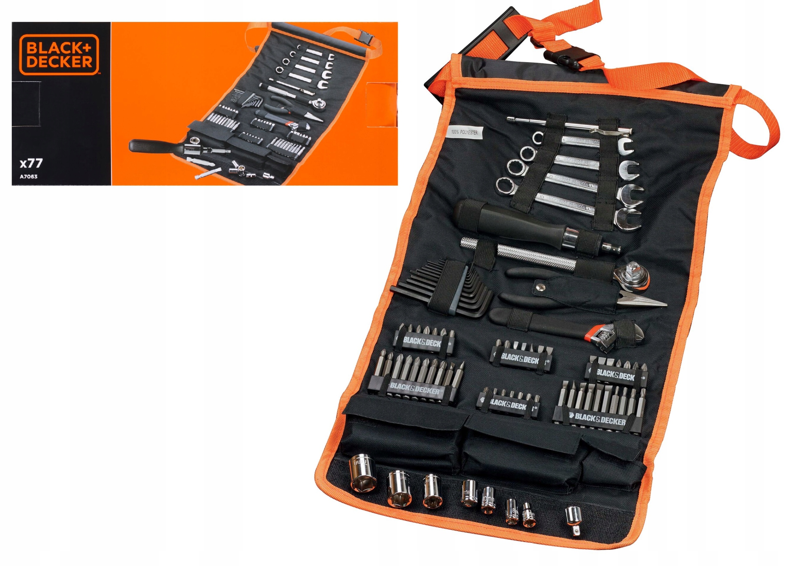 

Black Decker A7063 Zestaw Kluczy Akcesoriów 77 szt