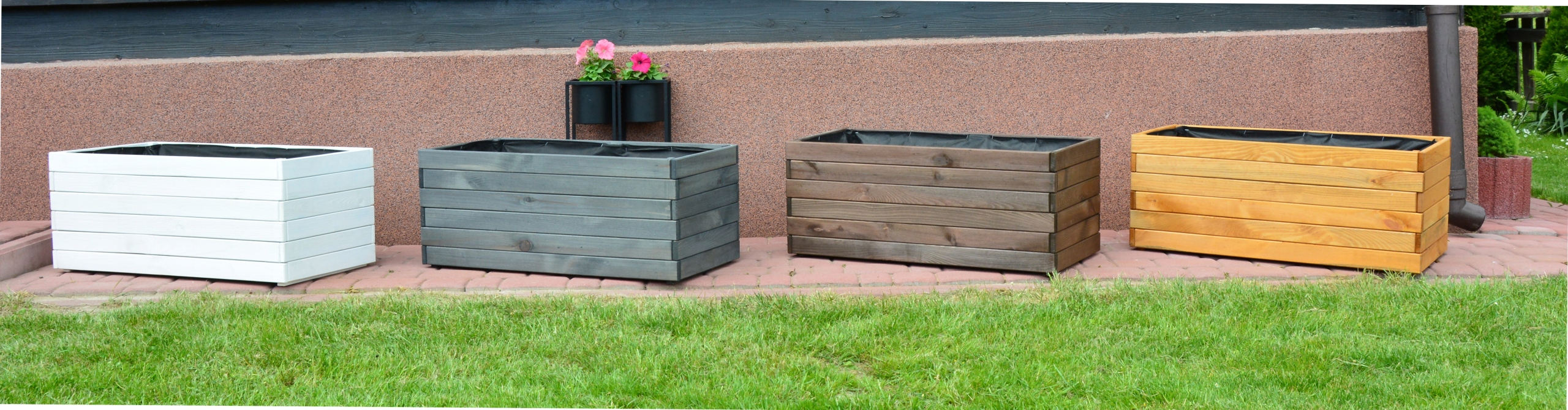 DREWNIANA DONICA SKRZYNKA OSŁONKA 38 cm NA CHOINKĘ Marka Wiklinowy