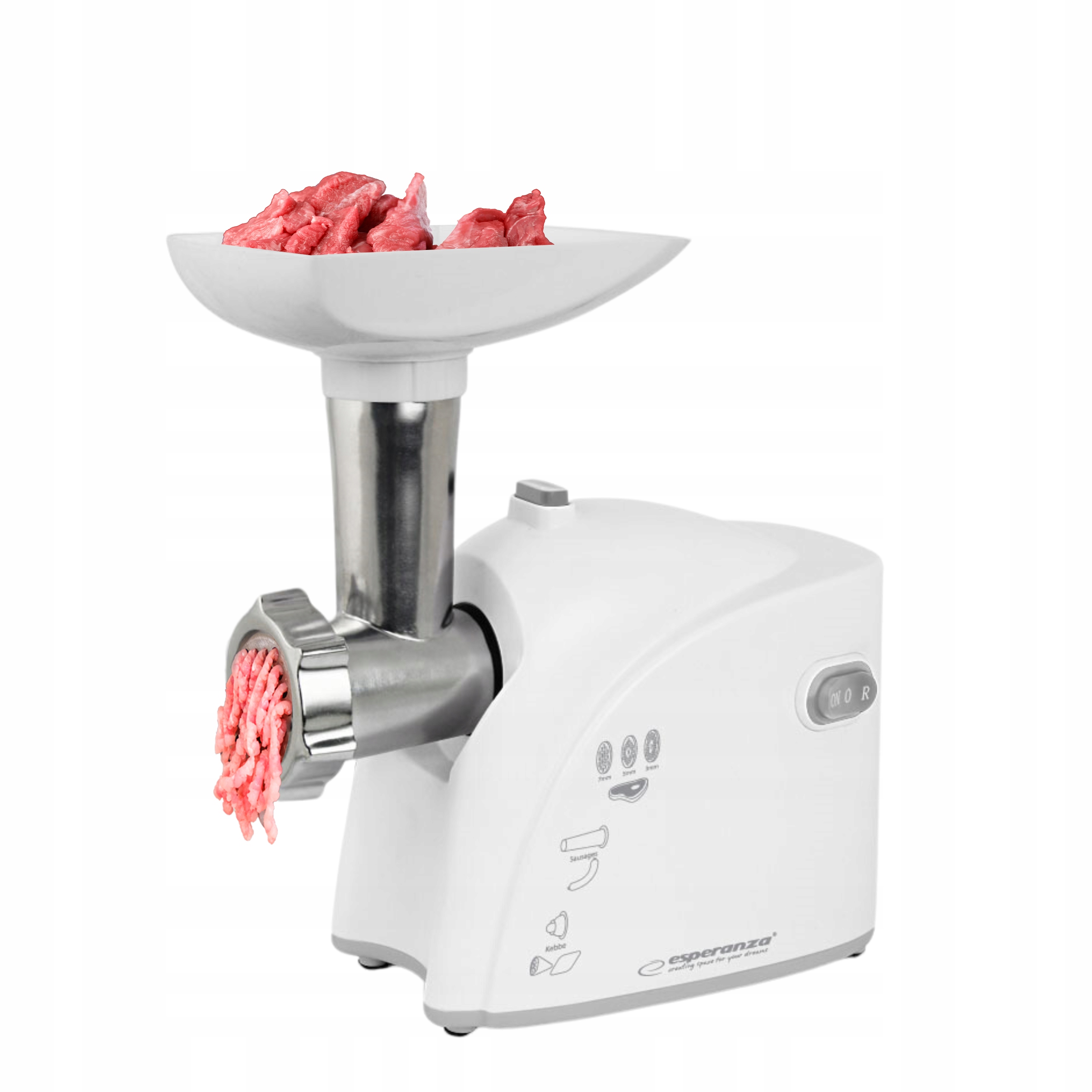 Maszynka Do Mielenia Mięsa MOCNA ELEKTRYCZNA 2200W + SITA Marka Esperanza