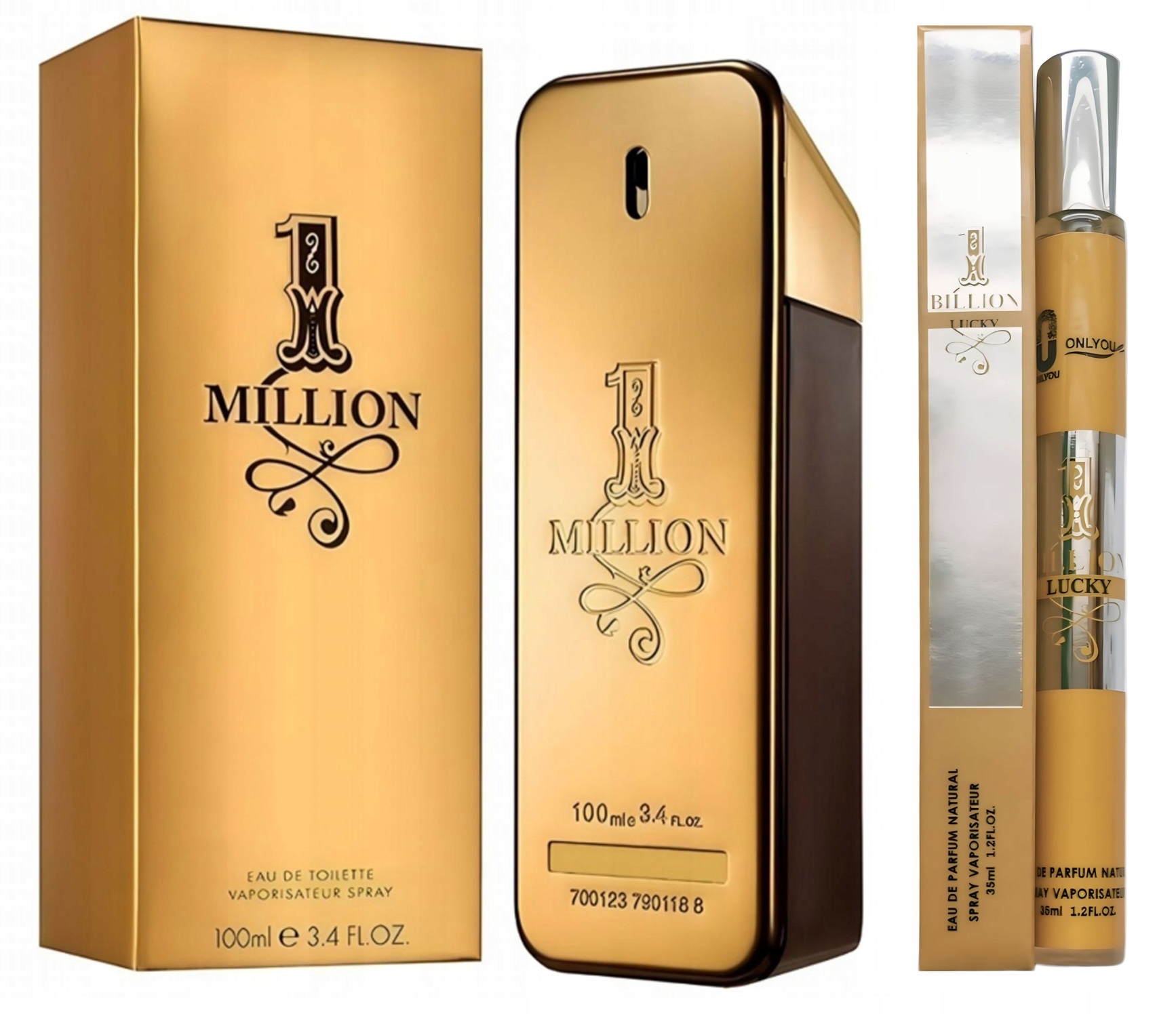 ZESTAW PERFUMY MĘSKIE ONE MILLION - 1 MILLION 100ml + 35ml