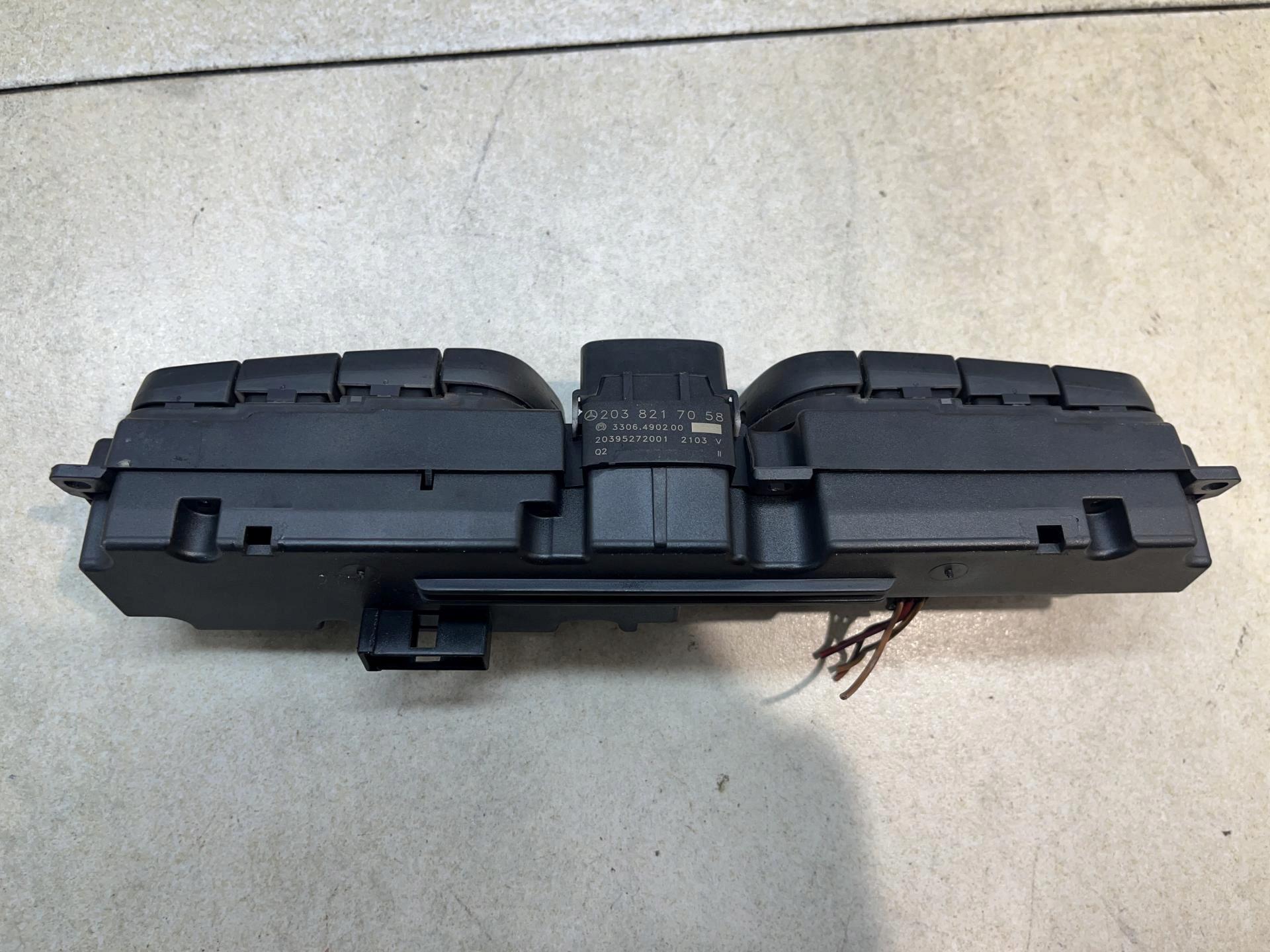 switch control panel MERCEDES W203 2.2 CDI 2038217058