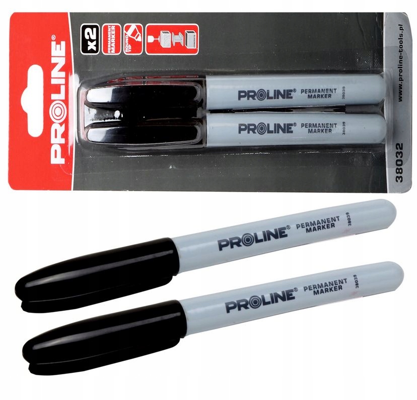 

Proline Marker permanentny czarny 2 sztuki