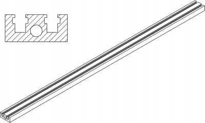 K3BS0 Středový nosník S0 pro kazety Euro 6U 160/220 mm