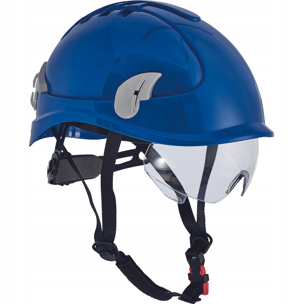Kask ochronny dla budowlańców, dla drwali Alpinworker Blue