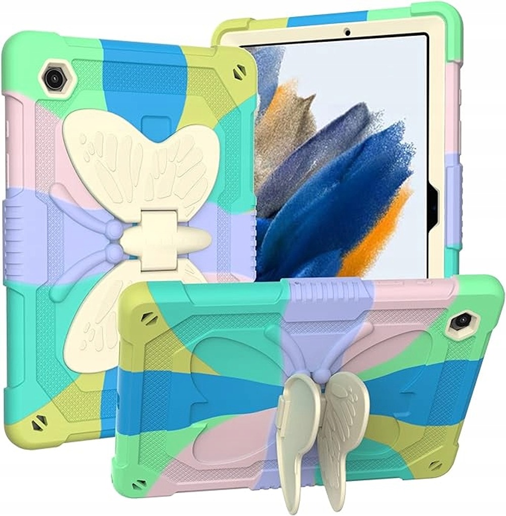 Pouzdro pro Samsung Galaxy Tab A8 10.5" s podstavcem a popruhem na rameno, barevné