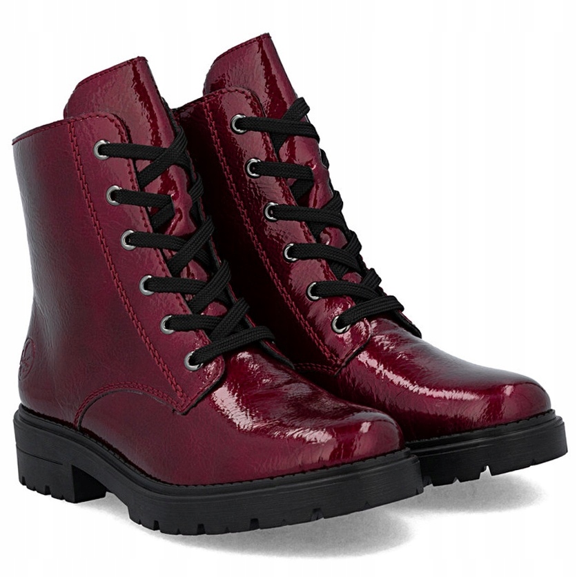 Dámské kotníkové boty Rieker Z2841-33 Červené vínové Eko Vel. .39