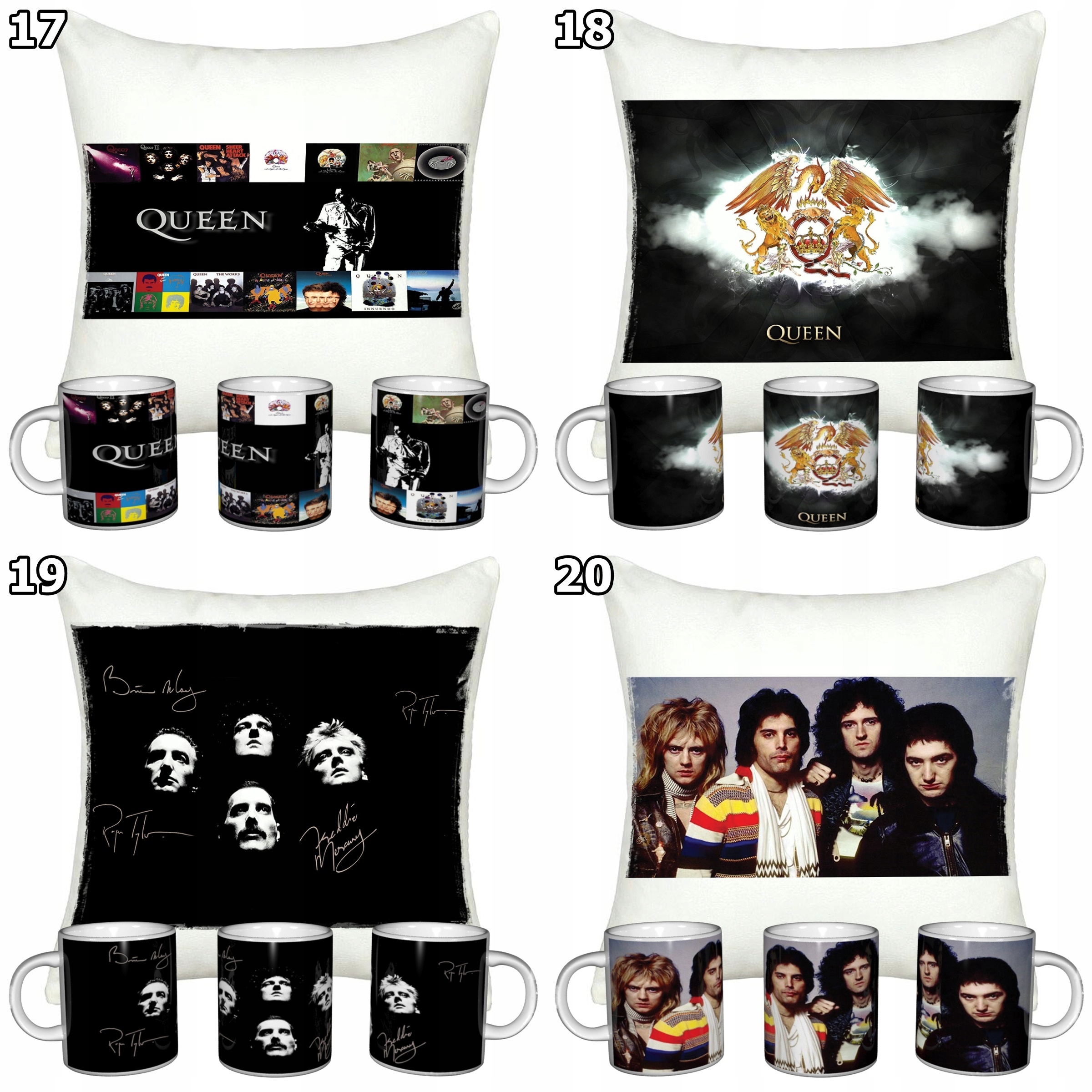 ZESTAW QUEEN KUBEK + PODUSZKA + IMIE Typ poduszka