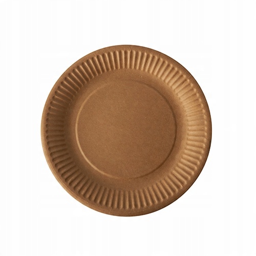 

Talerze papierowe kraft okrągłe śr. 19 cm 100 szt.