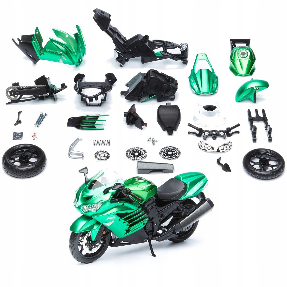 

Kawasaki Ninja ZX-14R do składania skala 1:12