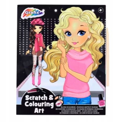 Kolorowanka magiczna zdrapka Grafix Barbie