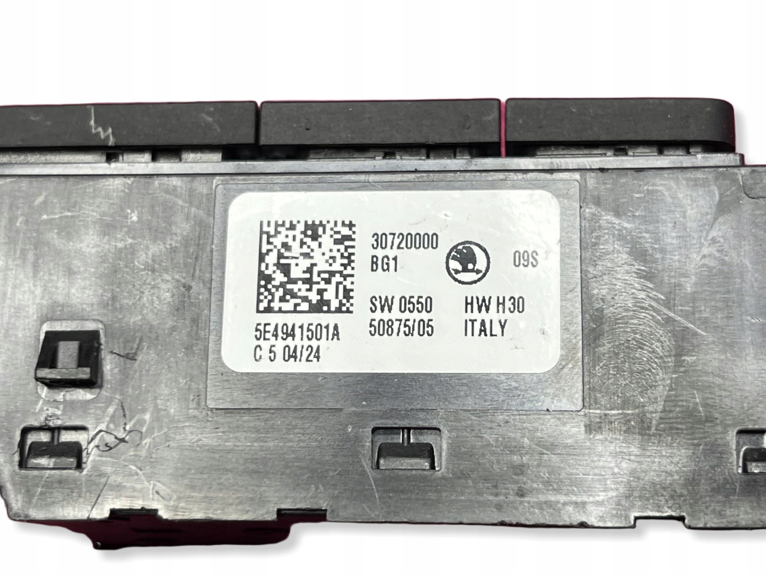 Interrupteur commande phares feux Skoda Octavia Mk4 5E4941501A Original!!