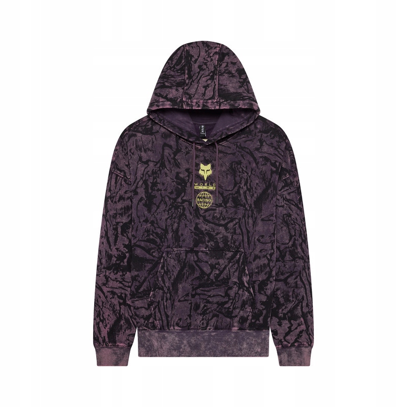 Mikina S Kapucňou Fox Image Print Oversized Fleece Po Plum Perfect L