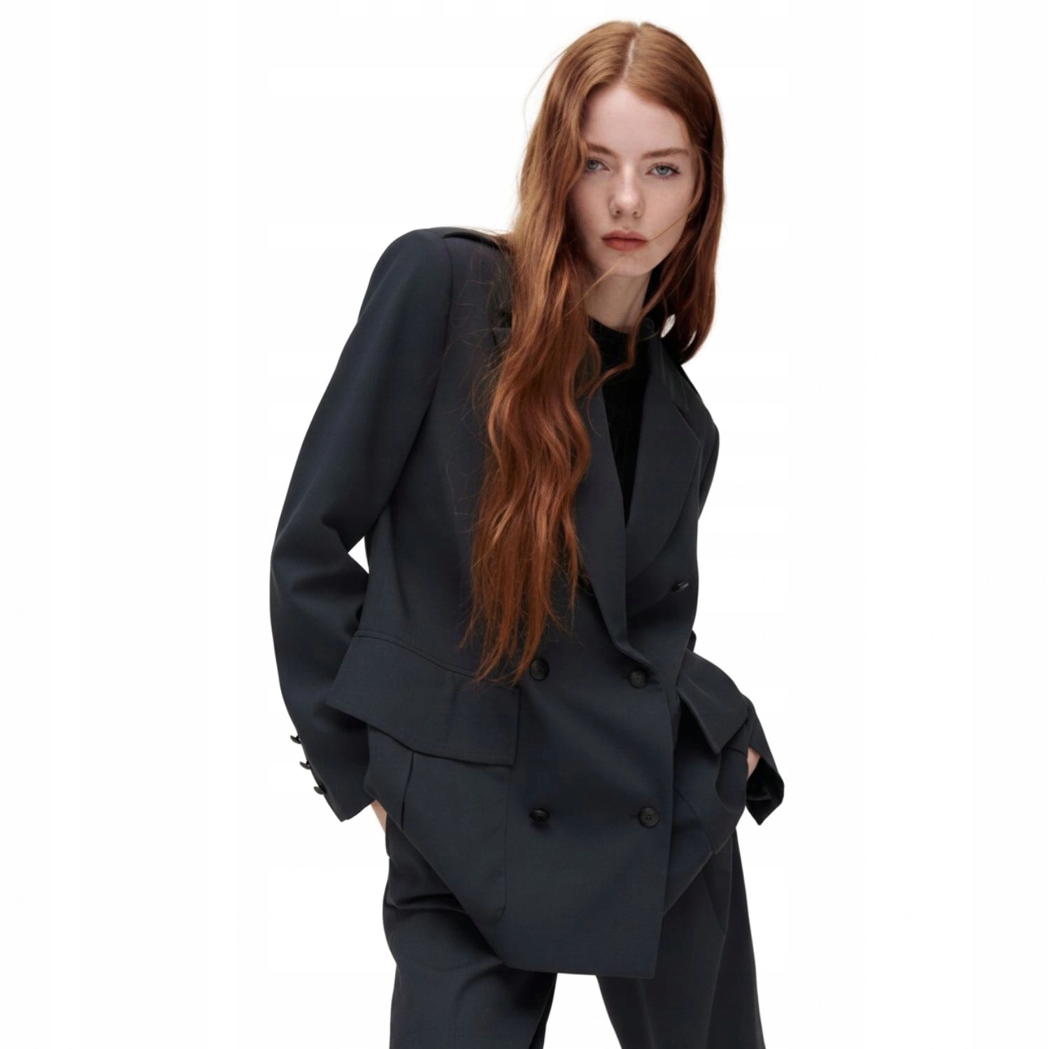 Sako Zara oversize, volné, modré, klasické, vel. M