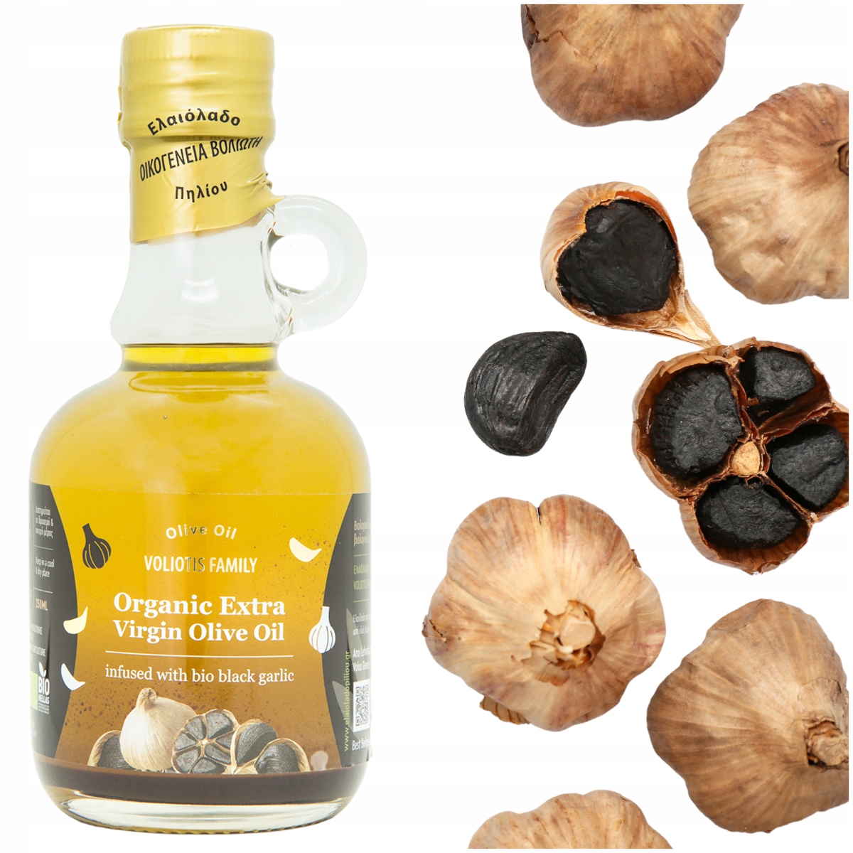 Levně Extra panenský olivový olej 250 ml Černý Česnek Čerstvá Sbírka 2025