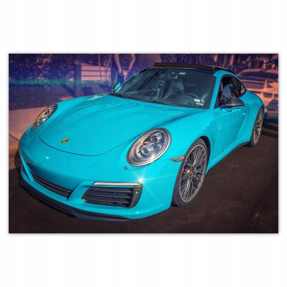 

Plakaty 60x40 Turkusowe Porsche Turkus